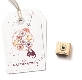 Cats on Appletrees - Mini Stempel Jam Koekje Hart