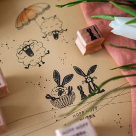 Cats on Appletrees - Stempel Schaap Isidora
