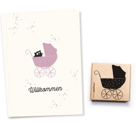 Cats on Appletrees - Stempel Kinderwagen
