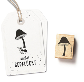 Cats on Appletrees - Stempel Paddenstoel Middel