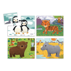 Mudpuppy - Animals of the World (4 in 1 Puzzel)