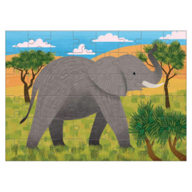 Mudpuppy - Mini Puzzel African Elephant (48 st)