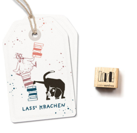 Cats on Appletrees - Mini Stempel Boekenstapel (2)