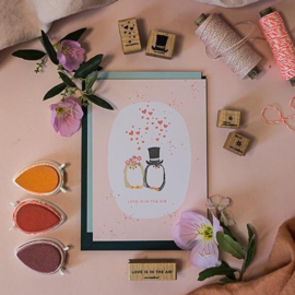 Cats on Appletrees - Stempel Tekst Love Is In The Air