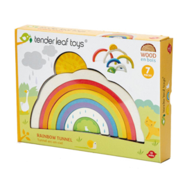 Tender Leaf Toys - Houten Puzzel Regenboogtunnel - 21 cm