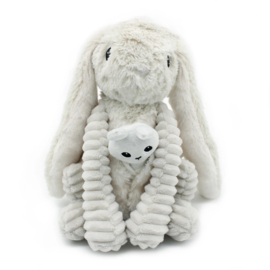Les Ptipotos - Toudou Konijn Mama & Baby Licht Grijs