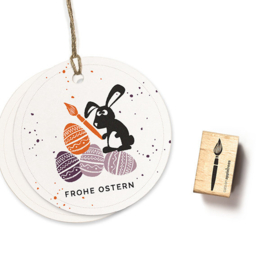 Cats on Appletrees - Stempel Penseel