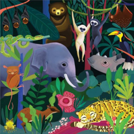 Mudpuppy - Glow in Dark Puzzel Jungle (500 st)