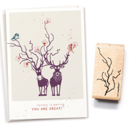 Cats on Appletrees - Stempel Wilgentak