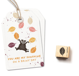 Cats on Appletrees - Mini Stempel Berkenblad Groot (5)
