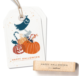 Cats on Appletrees - Stempel Tekst Happy Halloween
