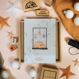 Cats on Appletrees - Mini Stempel Ster (4)