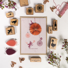Cats on Appletrees - Stempel Kip Show Girl Trude