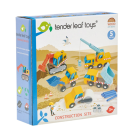 Tender Leaf Toys - Houten Bouwvoertuigen - 5-delig