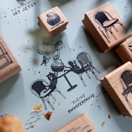 Cats on Appletrees - Stempel Hond Loke Springend