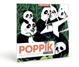 Poppik - Sticker Puzzel: Wilde dieren