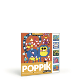 Poppik - Stickerkaarten - Animals