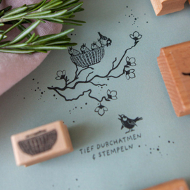 Cats on Appletrees - Stempel Mandje (Paasmandje)