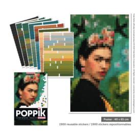 Poppik - Sticker Kunst:  Frida Kalho- Zelfportret