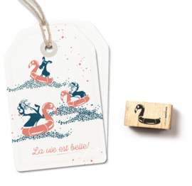 Cats on Appletrees - Stempel Zwemband Flamingo
