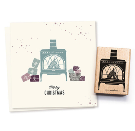 Cats on Appletrees - Stempel Houtkachel