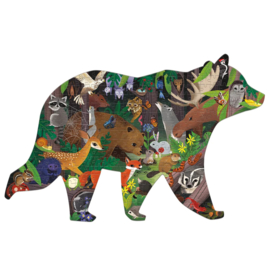 Mudpuppy - Shaped Puzzel Woodland Forest (300 st)