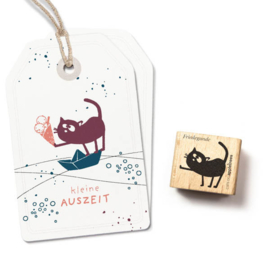 Cats on Appletrees - Stempel Kat Friedegunde Grijpend