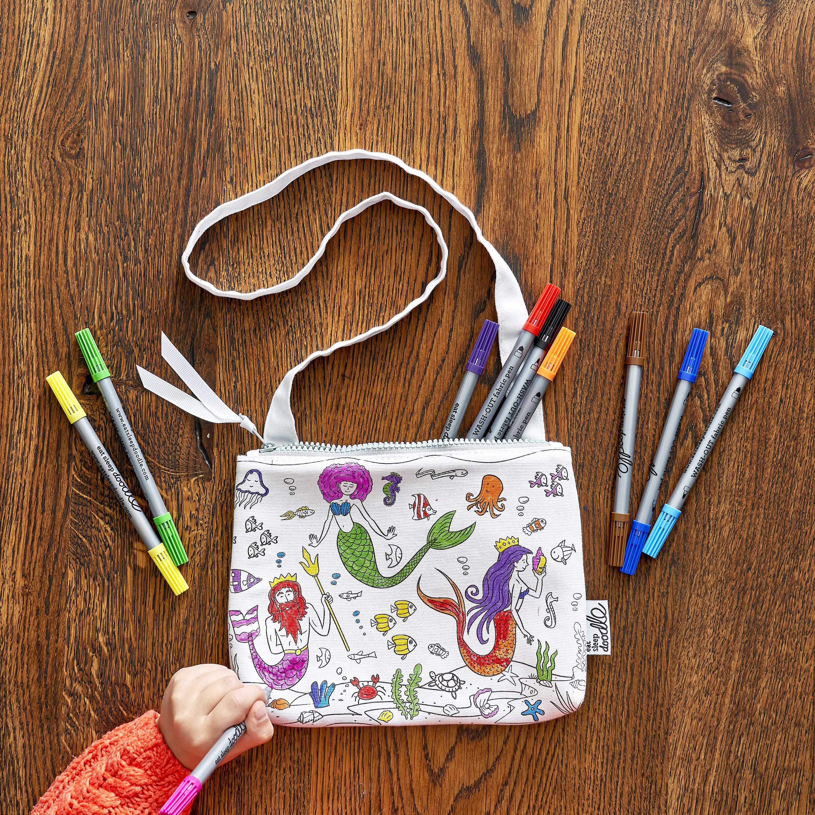 Eatsleepdoodle - Crossbody tas Zeemeermin (Mermaid)