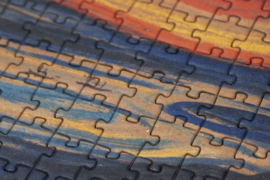 Londji - Cube Puzzel De Schreeuw (Munch) (520 st)