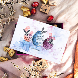 Cats on Appletrees - Stempel Onderkant Ei (12)