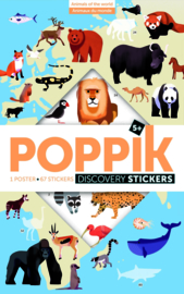 Poppik - Maak Je Eigen Stickerposter: Animals of the World