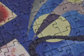 Londji - Cube Puzzel Geel-Rood-Blauw (Kandinsky) (520 st)