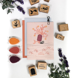 Cats on Appletrees - Mini Stempel Madeliefje (1)