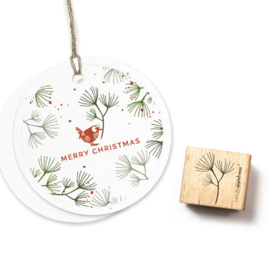 Cats on Appletrees - Stempel Dennentak (3)