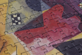 Londji - Cube Puzzel Geel-Rood-Blauw (Kandinsky) (520 st)