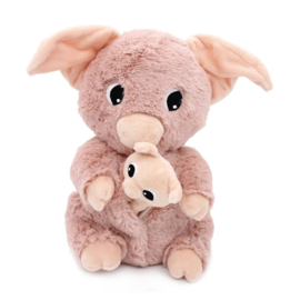 Les Ptipotos - Barbekiou Varken Mama & Baby Roze