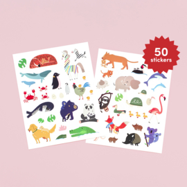 Makii - Window Clings (Raamstickers) - Baby Animals