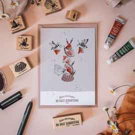 Cats on Appletrees - Stempel Kolibrievlinder Margherita