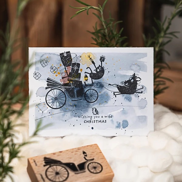 Cats on Appletrees - Stempel Friedegunde Yoga Acrobatisch