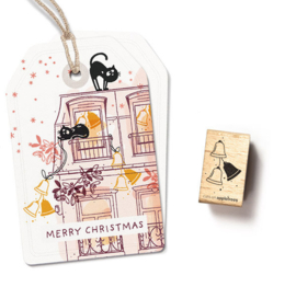 Cats on Appletrees - Stempel Drie Kerstbellen (5)