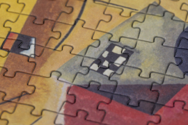 Londji - Cube Puzzel Geel-Rood-Blauw (Kandinsky) (520 st)