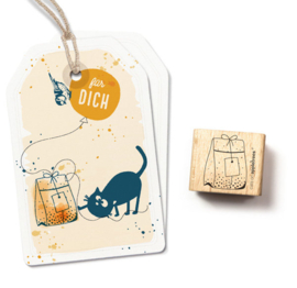 Cats on Appletrees - Stempel Cadeauzakje Doorzichtig