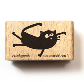 Cats on Appletrees - Stempel Kat Friedegunde Zwemmend