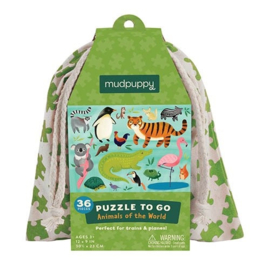 Mudpuppy - Puzzle To Go Animals Of The World (36 st)