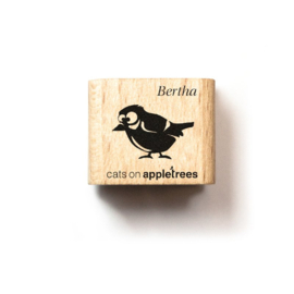 Cats on Appletrees - Mini Stempel Vogel Bertha