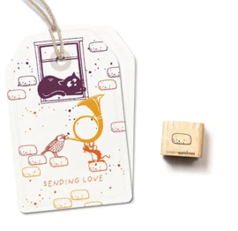 Cats on Appletrees - Mini Stempel Metselsteen (3)