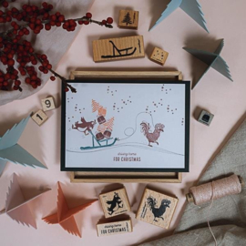 Cats on Appletrees - Stempel Tekst Driving Home For Christmas