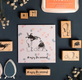 Cats on Appletrees - Mini Stempel Bloem (5)