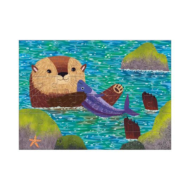 Mudpuppy - Mini Puzzel Sea Otter (48 st)