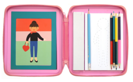 Petit Collage - Craft Kit on the Go: Ontwerp & Tekenkit Fashionistas